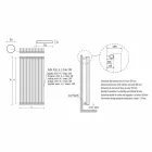 Vertikální hydraulický designový radiátor z barevné oceli do 1515 W - Condor Viadurini