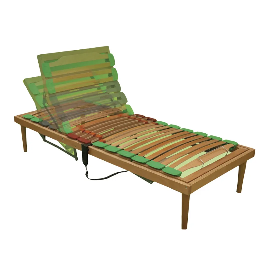 Single Recliding Wooden Base Bio Energy Plus ATP Motorized - Energy Viadurini