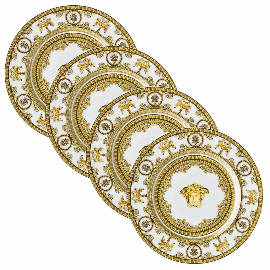 Rosenthal Versace I Love Baroque 4 talíře na večeři Průměr 18 cm - barokní Viadurini