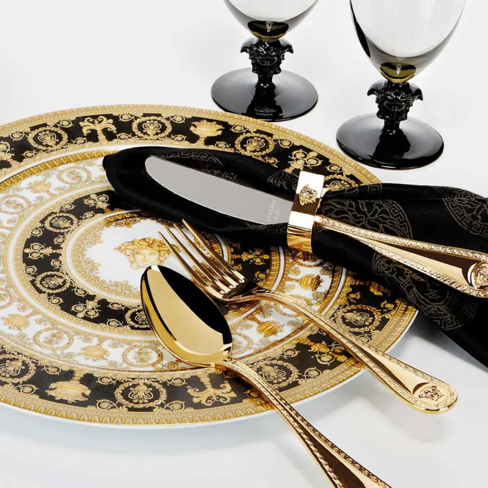 Rosenthal Versace I Love Baroque 4 talíře na večeři Průměr 18 cm - barokní Viadurini
