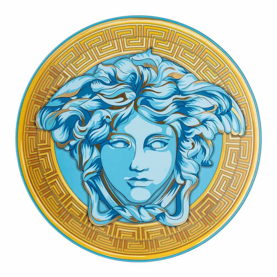 Rosenthal Versace Medusa Amplified Place Card Plate Průměr 33 cm - Medusaamplifield Viadurini