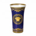 Rosenthal Versace Medusa Modrá váza moderního designu porcelánu 26cm