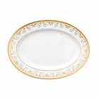 Rosenthal Versace Medusa Gala Gold 34 cm porcelán oválný talíř konstrukce Viadurini