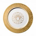 Rosenthal Versace Medusa Gala Gold Plate zástupný 30 cm porcelán