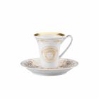 Rosenthal Versace Medusa Gala Gold set 6pz porcelánové espreso šálky Viadurini