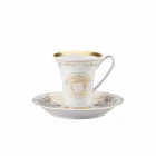 Rosenthal Versace Medusa Gala Gold set 6pz porcelánové espreso šálky Viadurini