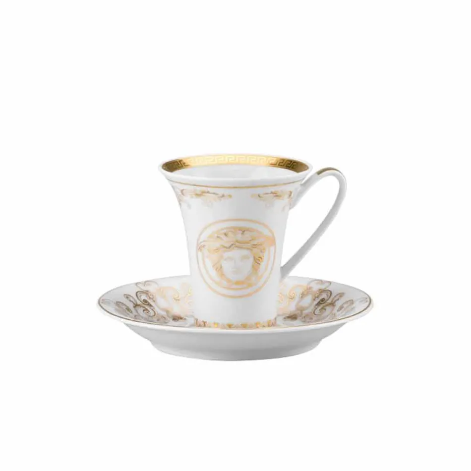 Rosenthal Versace Medusa Gala Gold set 6pz porcelánové espreso šálky Viadurini