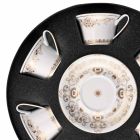 Rosenthal Versace Medusa Gala zlato nastavit porcelánové šálky čaje 6 PZZ Viadurini