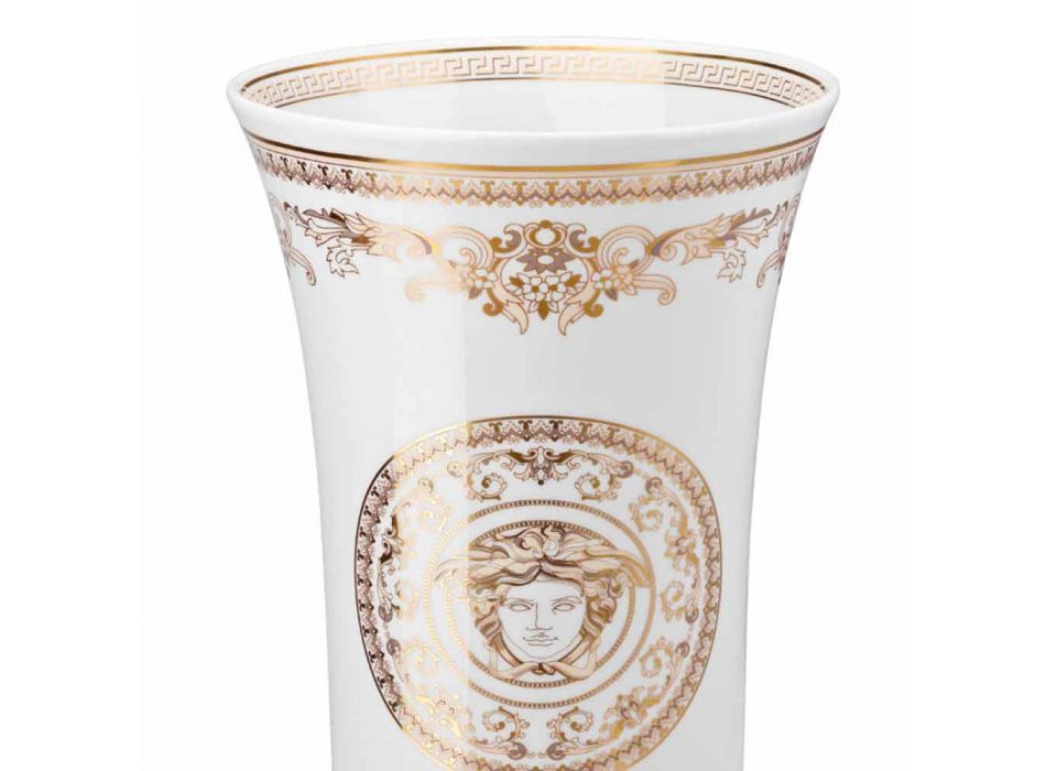 Rosenthal Versace Medusa Gala Design porcelánová váza h 34 cm Viadurini