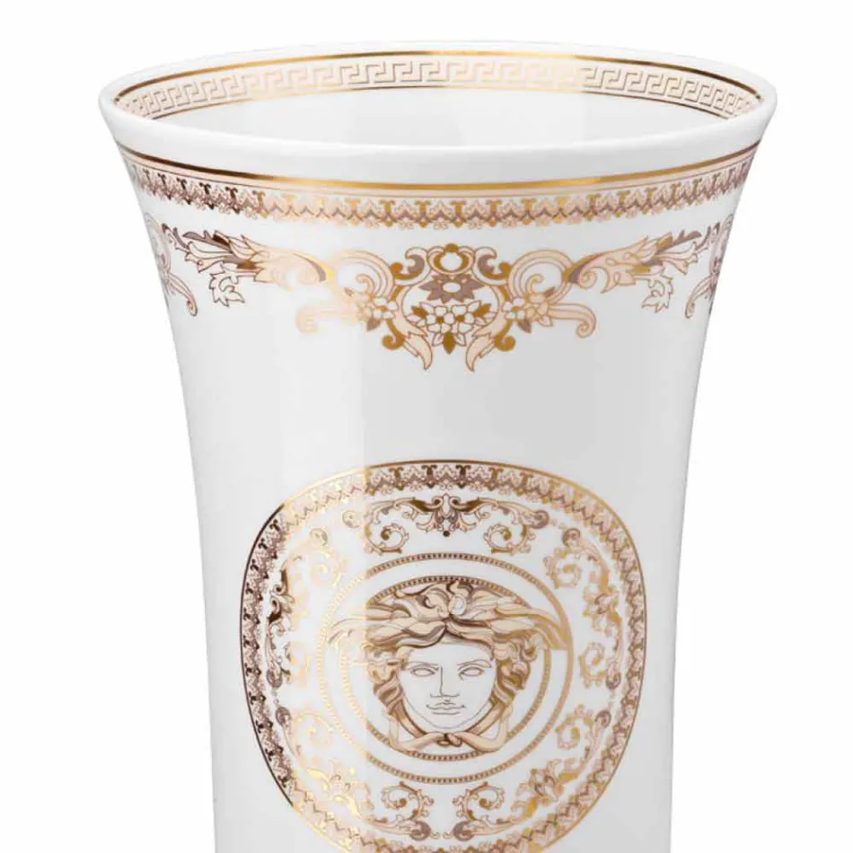 Rosenthal Versace Medusa Gala Design porcelánová váza h 34 cm Viadurini