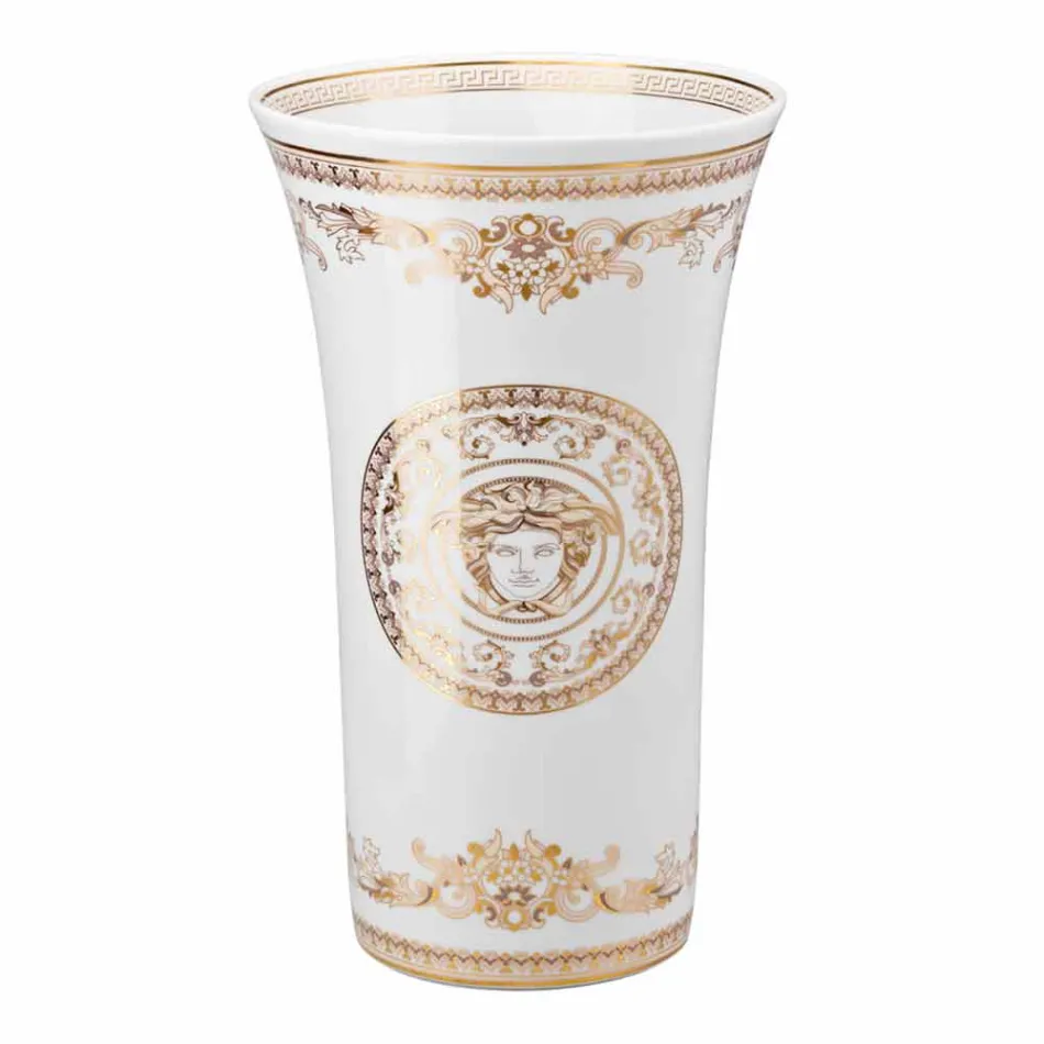 Rosenthal Versace Medusa Gala Design porcelánová váza h 34 cm Viadurini
