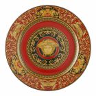 Rosenthal Versace Medusa Red Plate zástupný 30 cm porcelán Viadurini