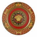 Rosenthal Versace Medusa Red Plate zástupný 30 cm porcelán