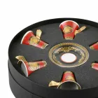 Rosenthal Versace Medusa Red září porcelánové espreso šálků 6 ks Viadurini