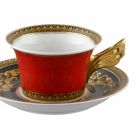 Rosenthal Versace Medusa Red Cup moderní design porcelán čaj Viadurini