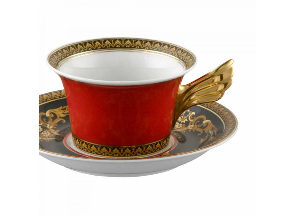 Rosenthal Versace Medusa Red Cup moderní design porcelán čaj Viadurini