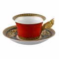 Rosenthal Versace Medusa Red Cup moderní design porcelán čaj