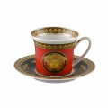 Rosenthal Versace Medusa Red Espresso cup designu porcelánu