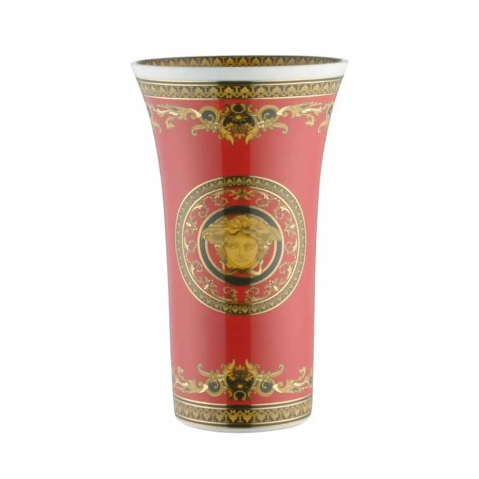 Rosenthal Versace Medusa Red moderní design porcelánová váza 26 cm Viadurini