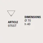Keramická růžice pro lampy složení Battersea 975ST - Toscot Viadurini