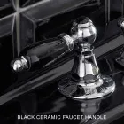 Klasická 3otvorová bidetová baterie s mosaznými pákami Made in Italy - Noriana Viadurini