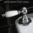 Klasická 3otvorová bidetová baterie s mosaznými pákami Made in Italy - Noriana Viadurini