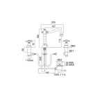 Umyvadlová baterie Vintage Design se 3 otvory z mosazi Made in Italy - Ursula Viadurini