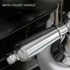 Podlahová vanová baterie s mosaznou ruční sprchou vyrobená v Itálii - Noriana Viadurini