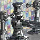 Vintage 3-otvorová mosazná bidetová baterie Made in Italy - Elisea Viadurini