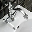 Klasická jednootvorová bidetová baterie s ručně vyrobenými mosaznými pákami - Noriana Viadurini