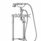 Klasický kohoutek pro vanu na mosazných sloupech vyrobený v Itálii - Enriko Viadurini