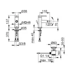 Mosazná jednopáková bidetová baterie, kulatý design - Antilio Viadurini
