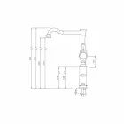 Vysokotlaký umyvadlový směšovací ventil vyrobený v Itálii - Neno Viadurini