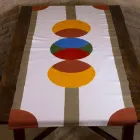 Ručně malované italské konopné běžec z jednoho kusu - značky Viadurini