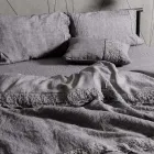 Úložná taška na povlečení na přikrývku s krajkou Sinergia a knoflíky - Energis Viadurini