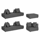 Moderní design Venkovní rohový salonek v Homemotion Fabric - Benito Viadurini