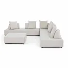 Moderní design Venkovní rohový salonek v Homemotion Fabric - Benito Viadurini