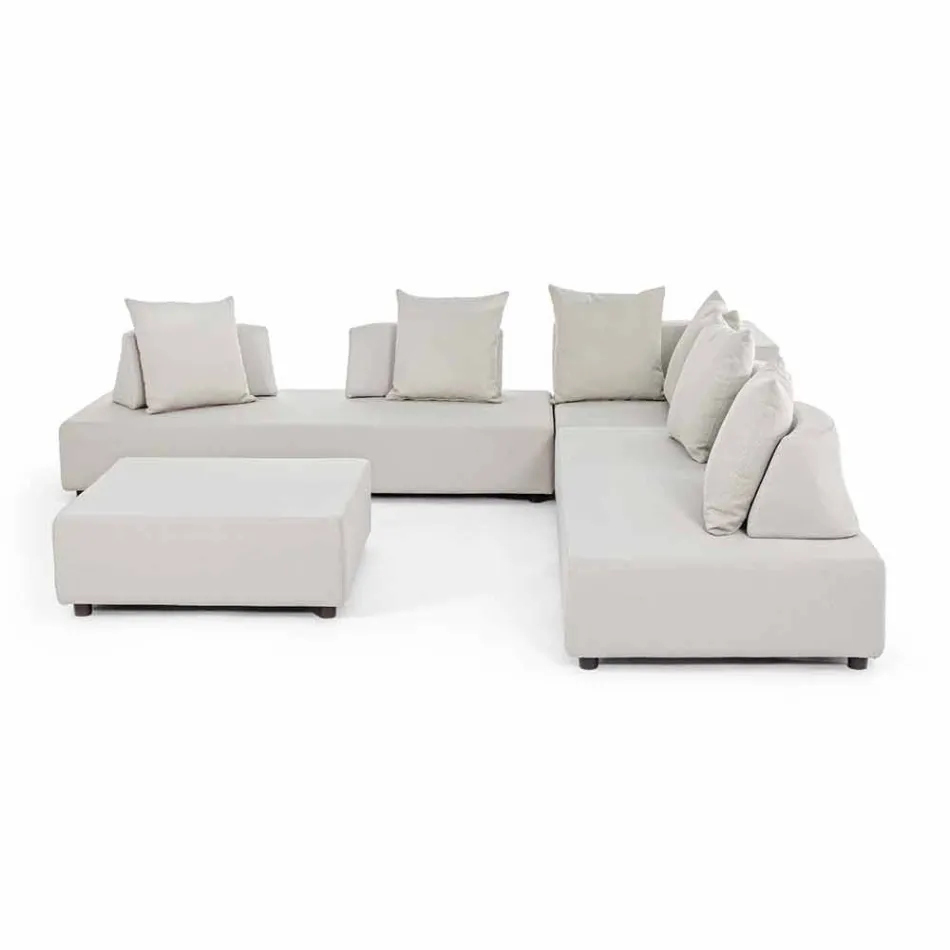 Moderní design Venkovní rohový salonek v Homemotion Fabric - Benito Viadurini