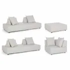 Moderní design Venkovní rohový salonek v Homemotion Fabric - Benito Viadurini