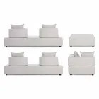 Moderní design Venkovní rohový salonek v Homemotion Fabric - Benito Viadurini