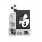 Moderní design Venkovní rohový salonek v Homemotion Fabric - Benito Viadurini