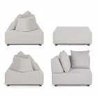 Moderní design Venkovní rohový salonek v Homemotion Fabric - Benito Viadurini