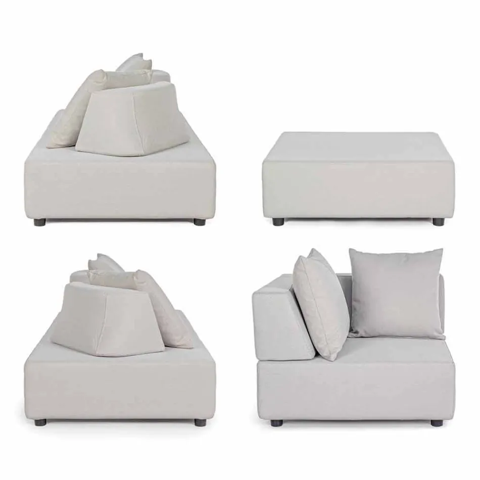 Moderní design Venkovní rohový salonek v Homemotion Fabric - Benito Viadurini