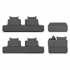 Moderní design Venkovní rohový salonek v Homemotion Fabric - Benito Viadurini