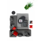 Moderní design Venkovní rohový salonek v Homemotion Fabric - Benito Viadurini