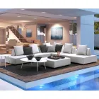 Moderní design Venkovní rohový salonek v Homemotion Fabric - Benito Viadurini