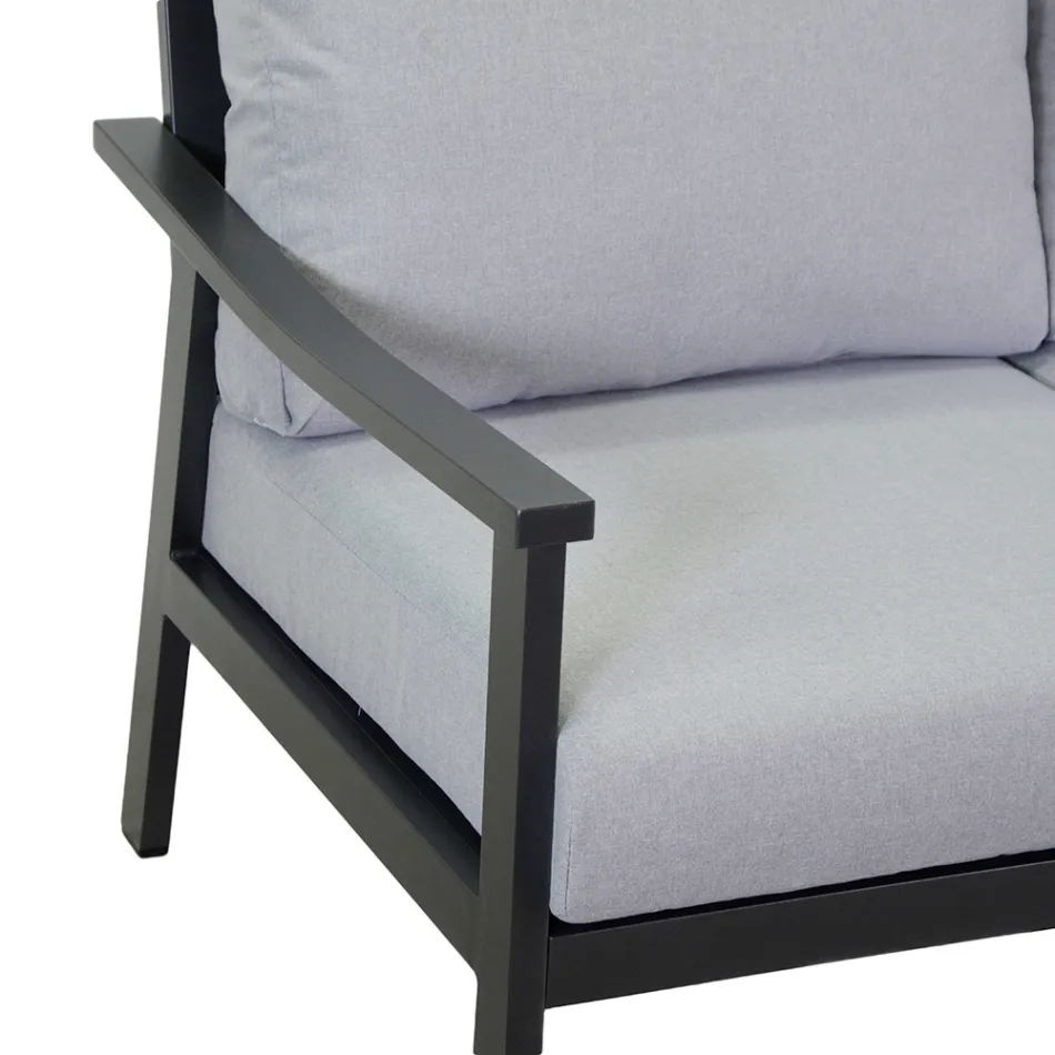 Obývací pokoj sestávající z 1 pohovky, 2 křesel a 1 konferenčního stolku - lístek Viadurini