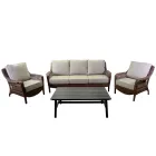 Obývací pokoj se skládá ze 2 křesel, 1 pohovky a 1 konferenčního stolku - deštník Viadurini