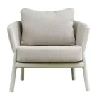 Obývací pokoj sestávající ze 2 křesel, 1 pohovky a 2 konferenčních stolků z hliníku - Fusion Viadurini