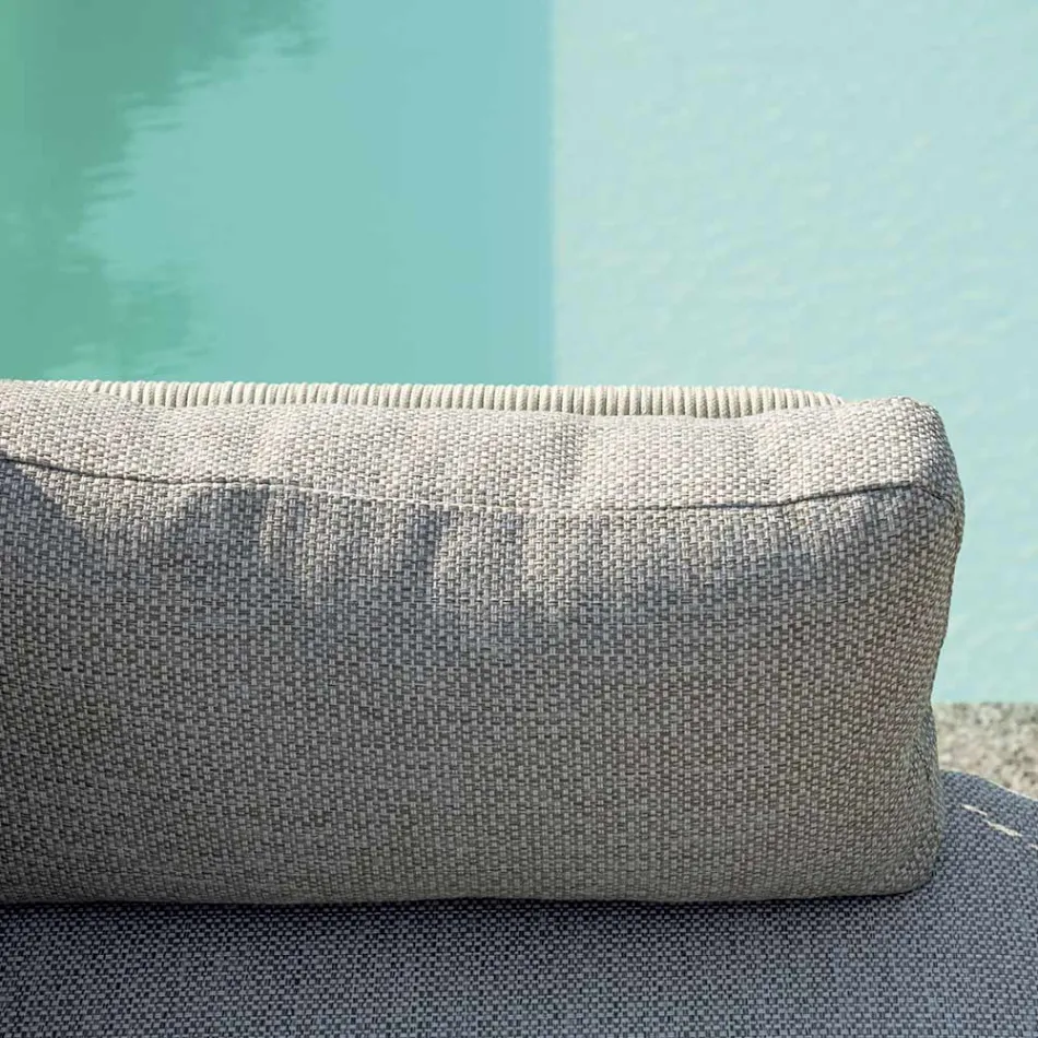 Obývací pokoj sestávající ze 2 křesel, 1 pohovky a konferenčního stolku z hliníku - Symphony Viadurini